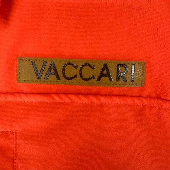 Vaccari Mens Size Large Short Sleeve Orange Fishing Shirt Vented Outdoors - Picture 2 of 8